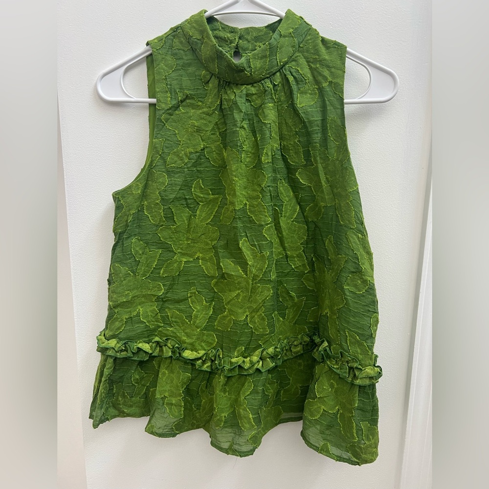 Maeve by Anthropologie women’s green tank top size 0